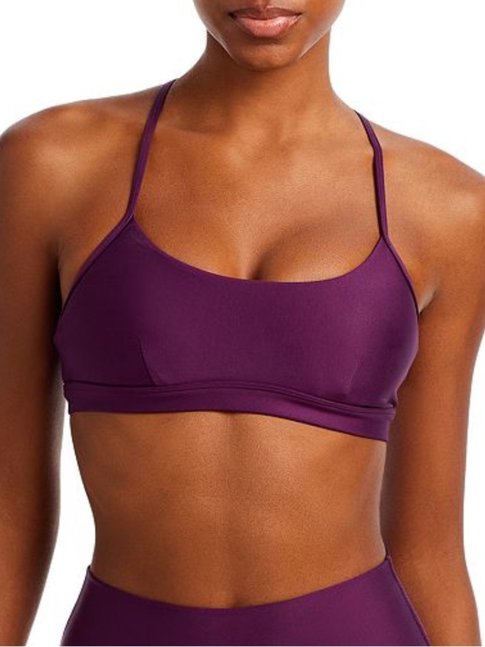 Alo Yoga Airlift Intrigue Bra Dark Plum Purple size XS